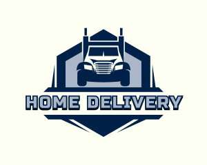 Logistics Truck Courier logo design