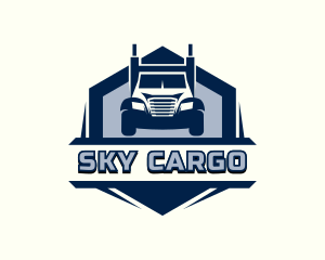 Logistics Truck Courier logo design