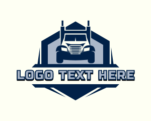 Cargo Truck - Logistics Truck Courier logo design