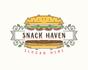 Burger Restaurant Diner logo design