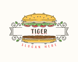 Cafe - Burger Restaurant Diner logo design