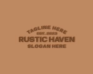 Rustic Business Store logo design