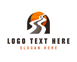 Street - Road Highway Route logo design