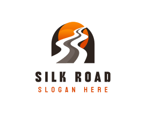 Road Highway Traffic Route logo design