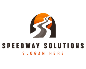 Roadway - Road Highway Traffic Route logo design