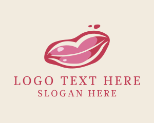 Influencer - Red Beauty Lipstick logo design