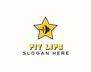 Star Barbell Fitness logo design