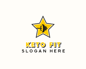 Star Barbell Fitness logo design