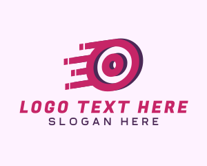 Application - Speedy Motion Letter O logo design