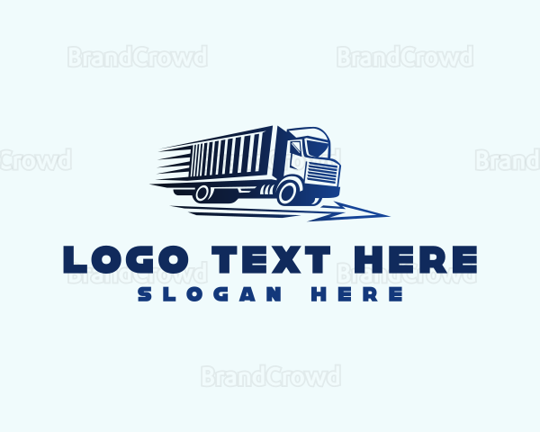 Logistics Truck Transport Logo