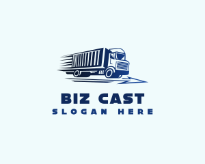 Logistics Truck Transport Logo