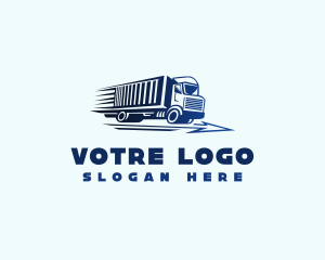 Logistics Truck Transport Logo