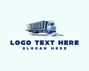 Logistics Truck Transport Logo