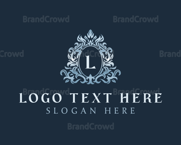 Elegant Ornament Wreath Logo