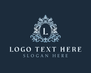 Floral - Elegant Ornament Wreath logo design