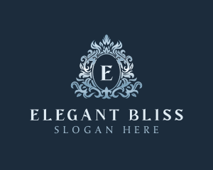 Elegant Ornament Wreath Logo