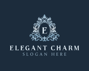 Elegant Ornament Wreath logo design