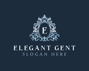 Elegant Ornament Wreath logo design