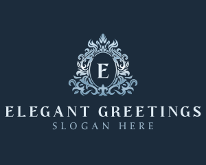 Elegant Ornament Wreath logo design