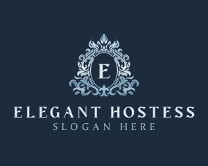 Elegant Ornament Wreath logo design