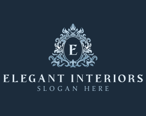 Elegant Ornament Wreath logo design