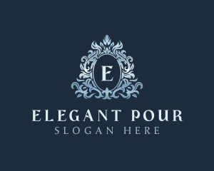 Elegant Ornament Wreath logo design