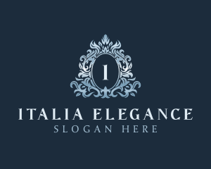 Elegant Ornament Wreath logo design