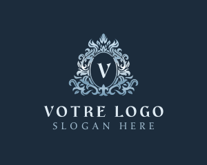 Vip - Elegant Ornament Wreath logo design