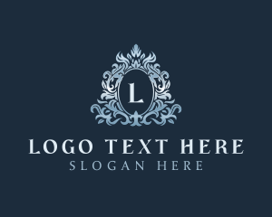 Elegant Ornament Wreath Logo