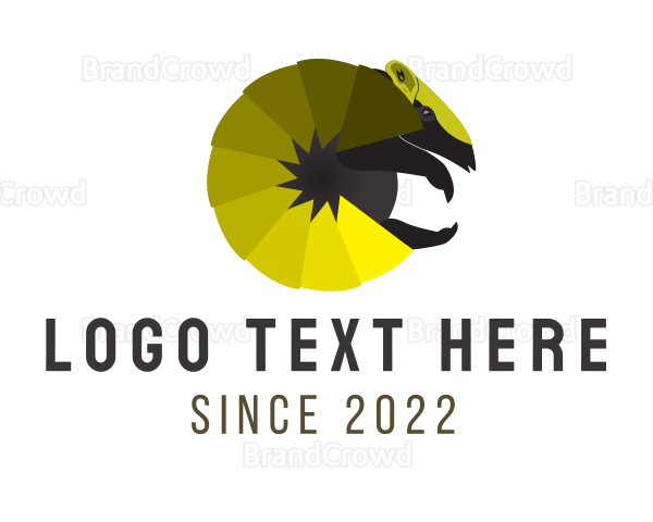 Yellow Armadillo Shell Logo