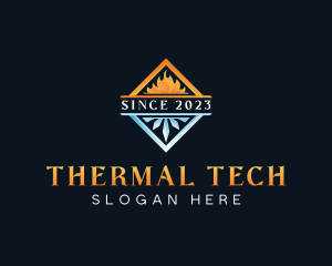 Fire Ice Thermal HVAC logo design