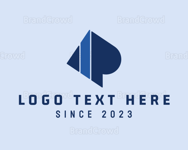 Diamond Tech Letter P Logo