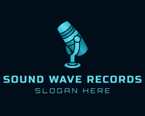 Record - Sound Recorder Microphone logo design