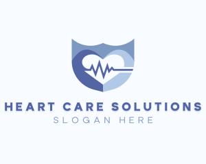 Medical Cardiology Shield logo design