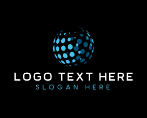 Global Network Communication logo design