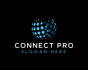 Global Network Communication logo design