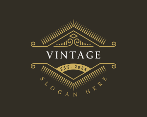 Vintage Art Deco Boutique logo design