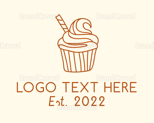 Sweet Pastry Cupcake Logo