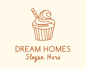 Sweet Pastry Cupcake Logo