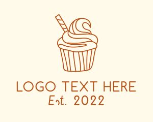 Cupcake - Sweet Pastry Cupcake logo design