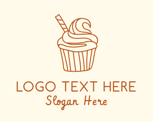 Sweet Pastry Cupcake Logo