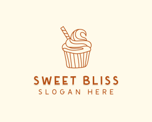 Sweet Pastry Cupcake logo design