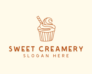 Sweet Pastry Cupcake logo design