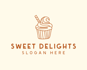 Sweet Pastry Cupcake logo design