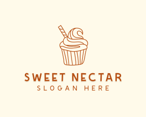 Sweet Pastry Cupcake logo design