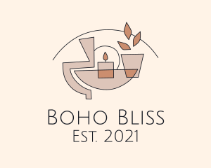 Boho - Boho Candle Decor logo design