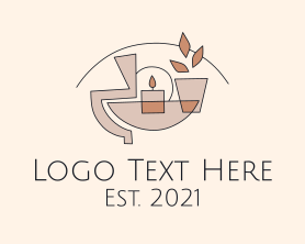 Decoration - Boho Candle Decor logo design