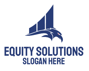 Equity - Blue Eagle Chart logo design