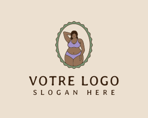 Sexy Swimwear Emblem logo design