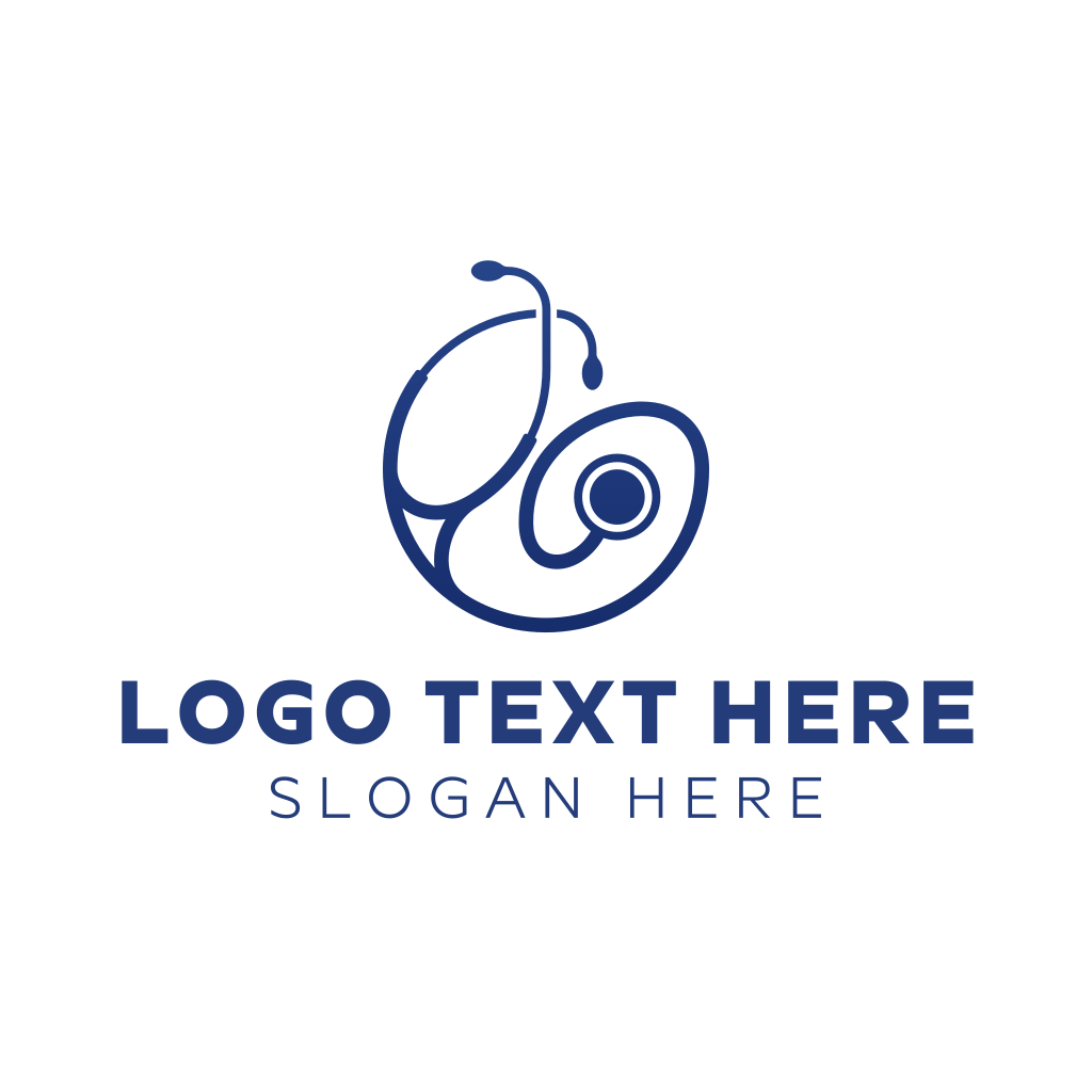 Blue Medical Stethoscope Logo | BrandCrowd Logo Maker